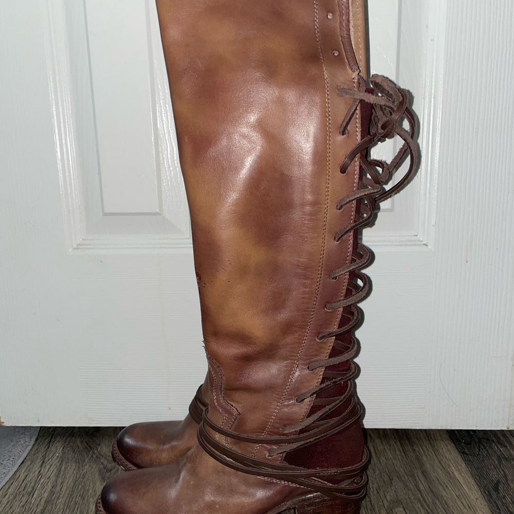 Freebird by Steven Coal Riding Boots, Plum Leather